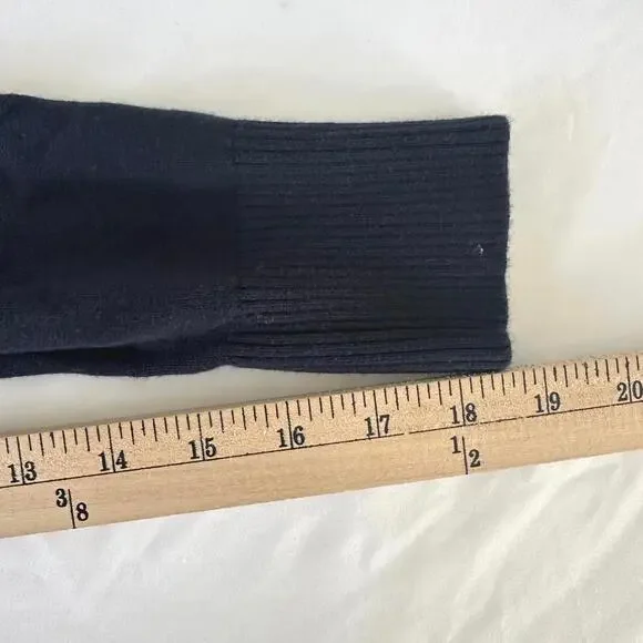 LAUREN Ralph Lauren Women's Navy Knit Sweater with Chain & Belt Design - Medium - Picture 5 of 7